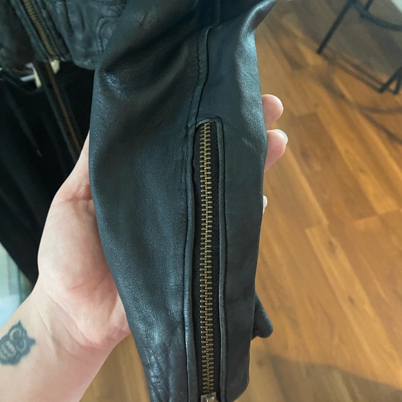 Free People Doma Leather Motto Jacket - Picture 11 of 12